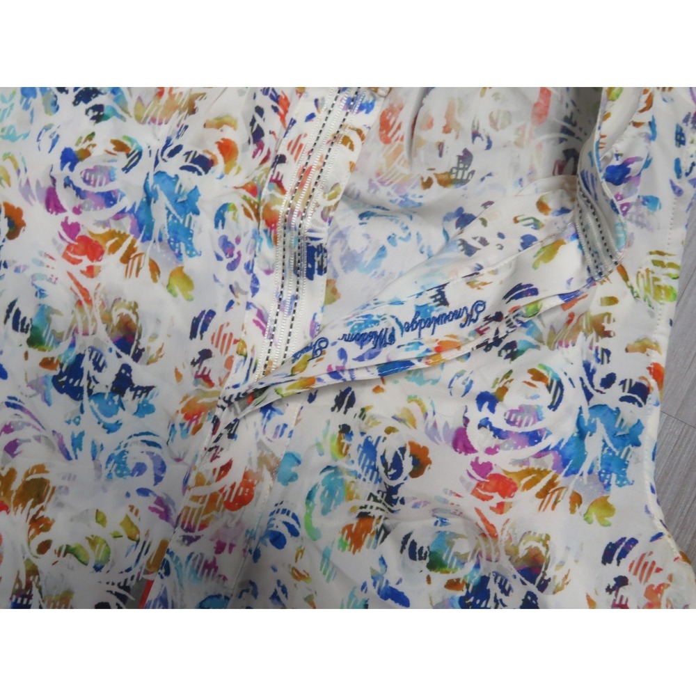 Robert Graham Silk Blouse Size Medium Women Pre Owned AOP All Over Print - Picture 3 of 6